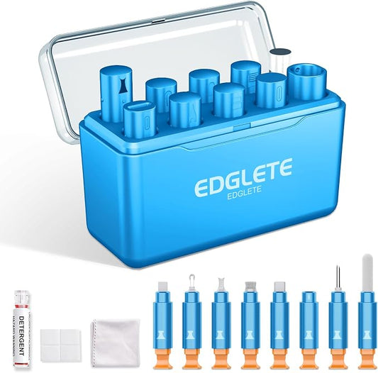 iPhone Cleaning Kit for Charging Port Cell Phone USB C, Sky Blue | Multi-Tool, Cleaner Kit for AirPod, iPhone Cleaner, Portable Repair Tool, for Lightning Charger Cable iPad Electronic Devices