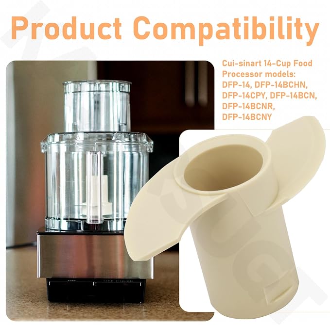 2 Pcs Replacement 14-Cup Dough Blade DLC-019ATX-1 Compatible with Cuisinart 14-Cup Food Processor DFP-14 Series, Fits for DFP-14, DFP-14BCN, DFP-14BCWN, DFP-14BCHN and More
