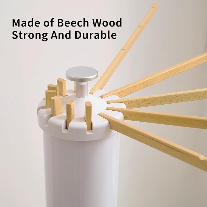 RFOUO Foldable Clothes Drying Rack with Wooden 12 Rods | Portable，Space-Saving Freestanding Drying Rack for Indoor Outdoor, Apartment, Bedroom, Laundry Room