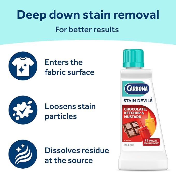 Carbona Stain Devils Spot Remover For Ketchup, Mustard And Chocolates 1.7 Oz