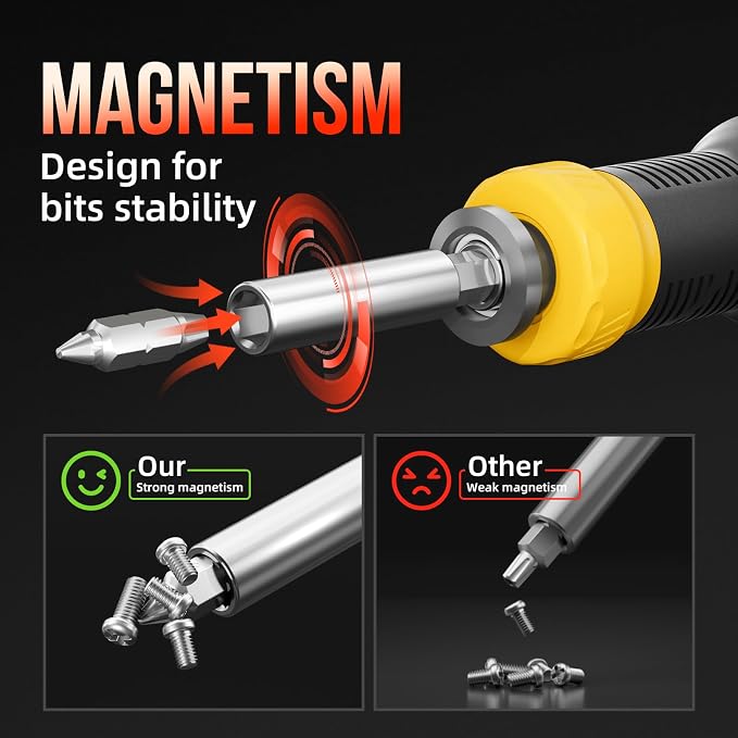 Multi ScrewDriver Set 26 in 1 All in One Adjustable Screw Driver | Telescoping Screw Driver with 12 Double Ended CRV Bits Phillips Slotted Torx Hex Portable Repair Kit for Home Bike Computer