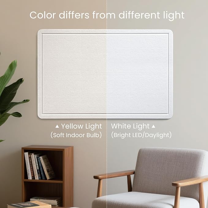 Felt Bulletin Board 24x18 inches, Decorative Pin Board for Home & Office | Cork Board Alternative for Wall with Push Pins, Display Mood Board for Photos, Notes & Reminders