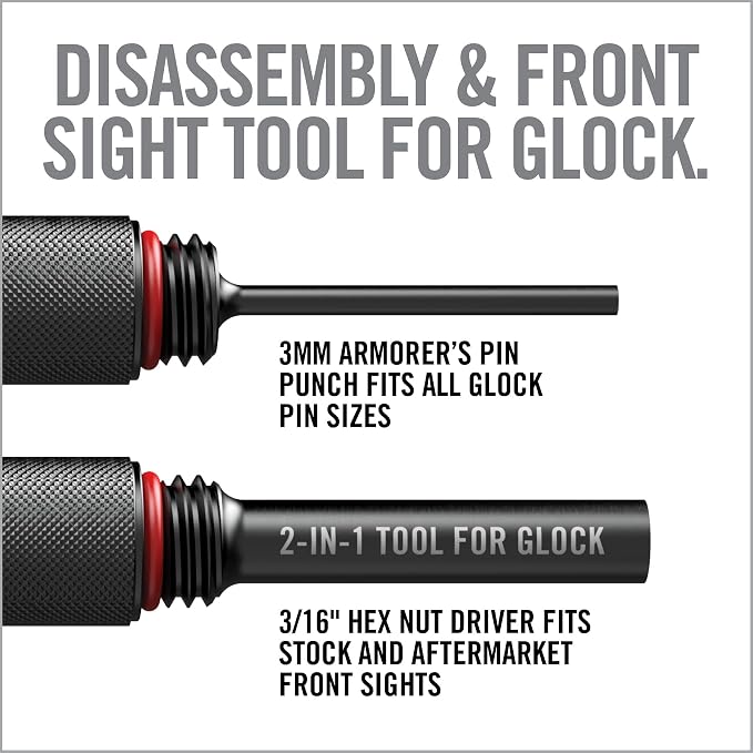 Real Avid Glock Accessories - Choose Between 2-in-1 Tool, 4-in-1 Tool or Pro Pack for Glock (Features Gun Mat, 2-in-1 Tool Cleaning Kit & Mag Tool)
