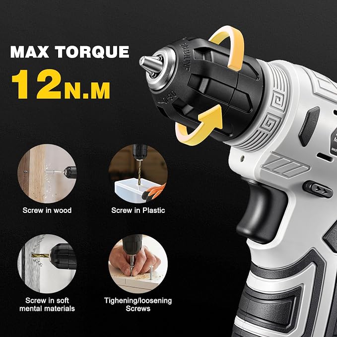 Tool Set, Tool Kit for Home, 8V Cordless Drill Set, 157 PCS Tool Kit with Drill, General Household Hand Tool Box with Storage Case, Power Drill Kit for Women and Men, Home Maintenance and Repairs