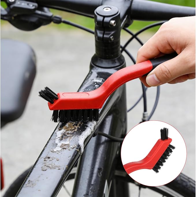 3PCS Small Nylon Brushes for Cleaning Dust, Car Detailing Brush Set for Automotive Interior Exterior, Non-Scratch Auto Detail Brush for Tight Spaces Delicate Surfaces Jewelry Computer Keyboard