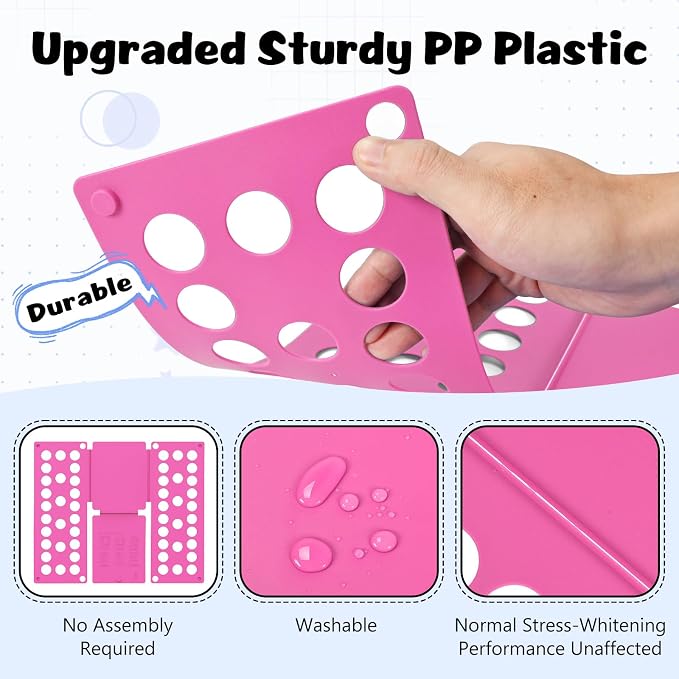 Shirt Folding Board Kids Clothes Folder Laundry Folding Tool | Space-Saving Design, Durable Material, Easy Storage Organizer