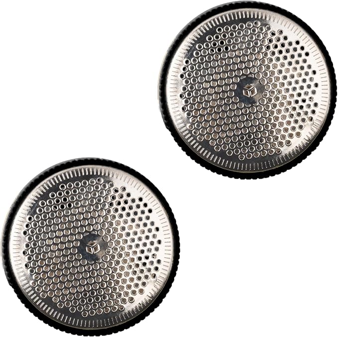 Spare mesh Covers 2 Pack Spare Replacement net Covers pionix Head caps for Black Extra Power Fabric Shaver