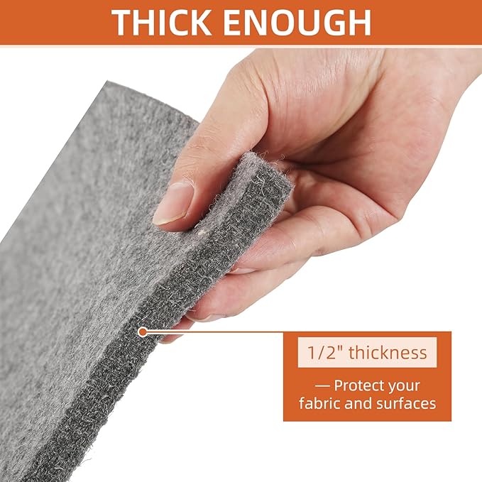 AiVeUao Wool Pressing Mat for Quilting(2 Pack) Includes 24" x17" and 9" x 9" mats, Portable Wool Ironing Mat, Quilting Ironing Pad for Quilter, Sewing, Quilting Supplies