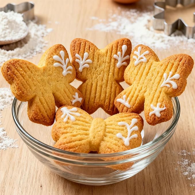 9 PCS Bow Cookie Cutter Set Stainless Steel Cookie Cutters 2.2" to 4.0" Bow Cookie Cutters Dishwasher Safe Metal Biscuit Cutter Molds for Baking Food Party Decor