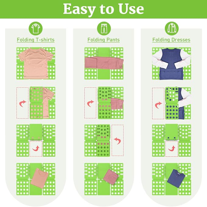 Shirt Folder Board V1 Durable Folding Board Tshirt Organizer Laundry Liner | Easy and Fast Folding for Adults and Kids