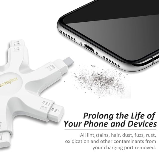 iPhone Cleaning Kit for Charging Port Cleaner,Lightning Charger Connector | Speaker Cable,AirPod Pro Cell Phone，Cleaning Putty，Repair Restore Tool,Thin Cleaning Brushes,Microfiber Cloths,Port Pick