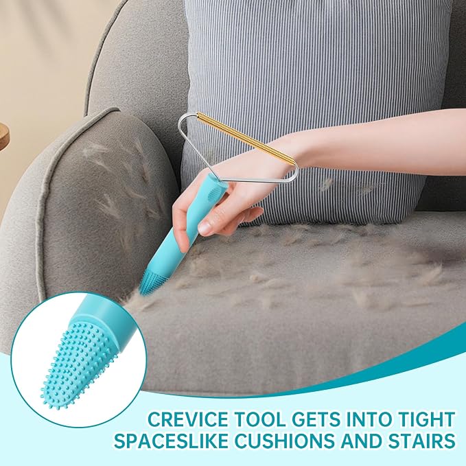 3-Pack Pet Hair Removal Tool, Dog & Cat Hair Remover, Carpet Rake | Fur Removal Tool, Portable Carpet Scraper, Pet Hair Brush, Carpet Rake for Pet Hair Removal, Car Cushions, Sofas, Rug