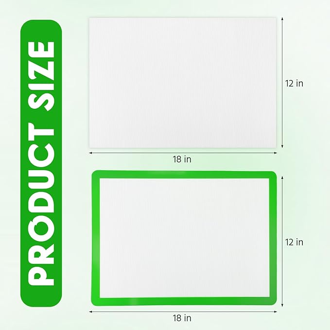 Acellegic Applique Fusing Mat 12"x18" (30cm x 46cm) with No Slip Non Stick PTFE Coated Pressing Sheet Silicone Applique Fusing Mat for Quilters Arts Crafts Creation and Fusible Web Fabric Supplies