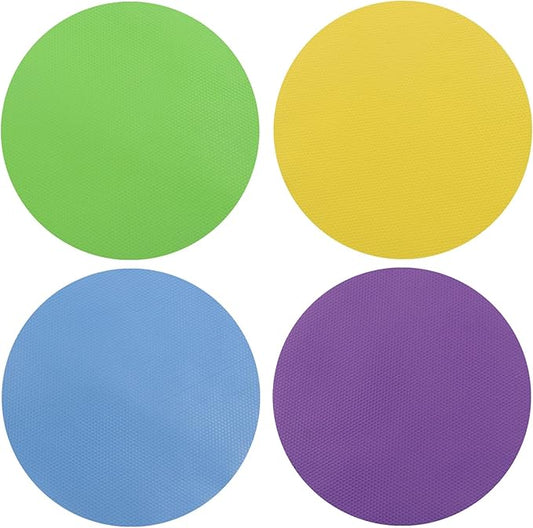 4Pcs Rubber Jar Opener, Heat-insulated Non-Slip Gripper Pads Kitchen Tool, Multi Function Can Opener for Easy Opening/Arthritis Weak Hands(Circle)