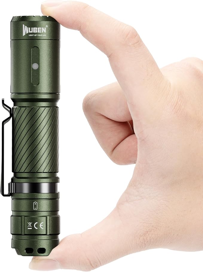 WUBEN C3 Flashlight 1200 High Lumens 6 Modes Rechargeable Flashlights | Super Bright IP68 Tactical Flashlight for Camping, Home, Emergency, Rescue, Hunting, Inspection, Repair, Tool Gifts for Men