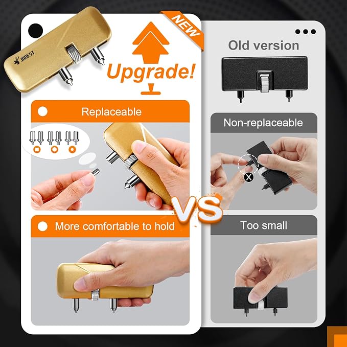 JOREST Watch Repair Tool Kit, Battery Replacement & Strap Adjustment, Wrench Opening Back Cover, Case Opener, Link Remover, Bracelet Resizing, Band Pin Removal, Screwdriver, Spring Bar