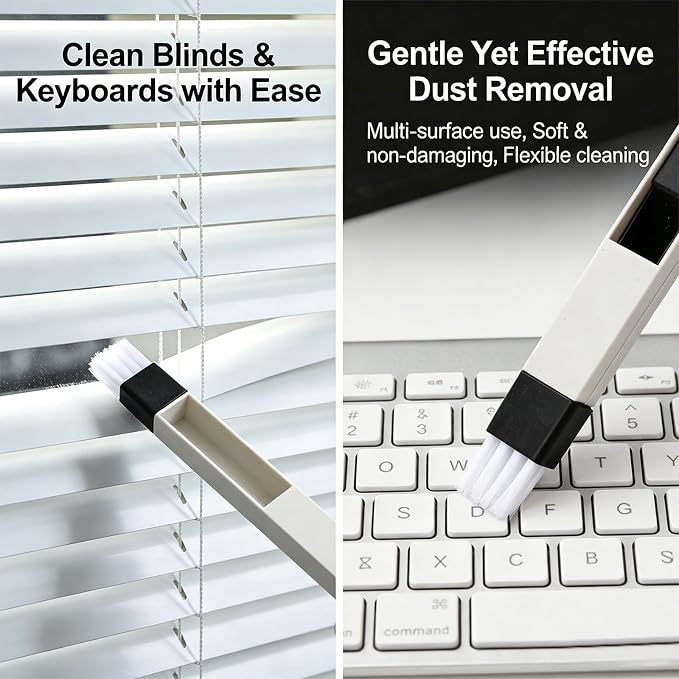 13 Pcs Window Track Cleaning Tools Set, Multifunctional Window Groove Cleaning Brush Kit, Hard Bristle for Sliding Door, Sill, Tile Lines, Shutter, Corner, Grout, Sink