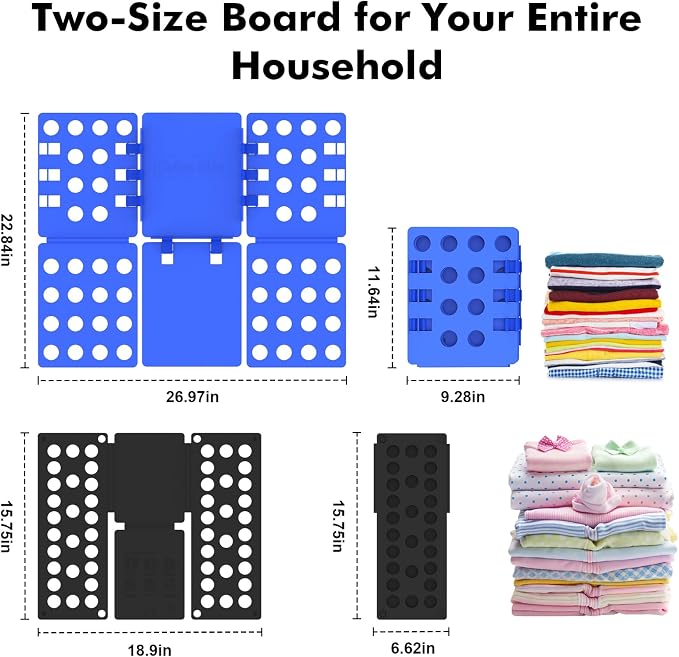 BoxLegend Shirt Folder Durable Shirt Folding Board Foldable for Adult & Kid | Tshirt Folder, Laundry Liners, Space-Saving, Store-Perfect Folds, Get Kids Involved