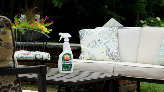 303 Fabric Guard Water Repellent for Outdoor Fabrics, 16 oz | Restores water and stain resistance on outdoor fabric, canvas, cushions, and upholstery.