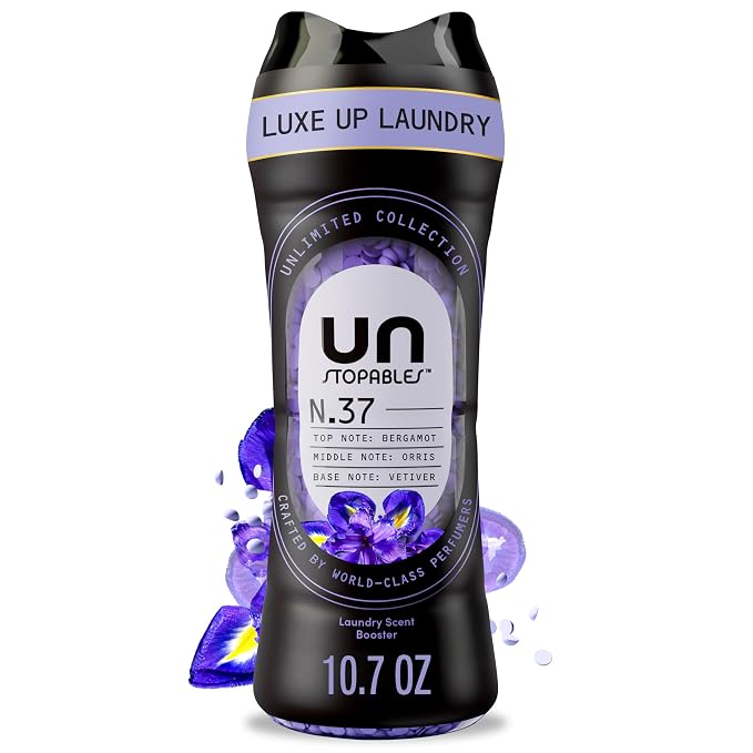 Downy Unstopables Unlimited Collection In-Wash Laundry Scent Booster Beads, No. 37, Fine Fragrance, Long-Lasting Fresh Scent Beads, 10.7 oz