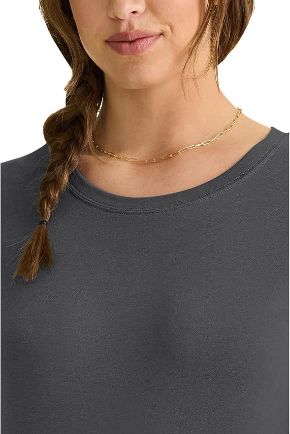 Healing Hands Underscrub Long Sleeve Women Knits Scrub Tops | Soft Cotton Blend Knit, Breathable Stretch Comfort, Machine Wash, Easy Care Fabric, Ideal For Layering Under Scrubs