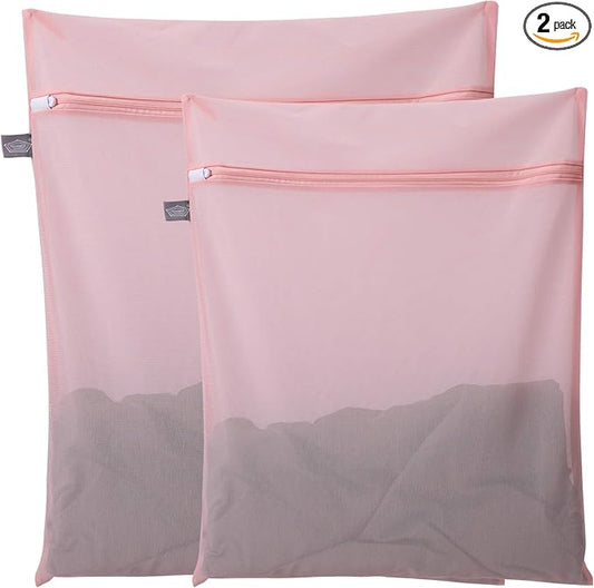 Lingerie Bag for Washing Delicates, Pink Laundry Bag for Delicates | Mesh Washing Bags for Wash Intemates, Underwear, Bra, Delicates, Tumble Dryer Safe, Privacy, For Women, Lady, Gril