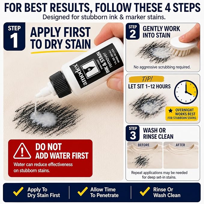Amodex Ink & Stain Remover 1oz Bottle