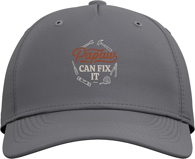 Papaws Can Fix It Handyman Repair Tool Humor Adjustable Baseball Hat