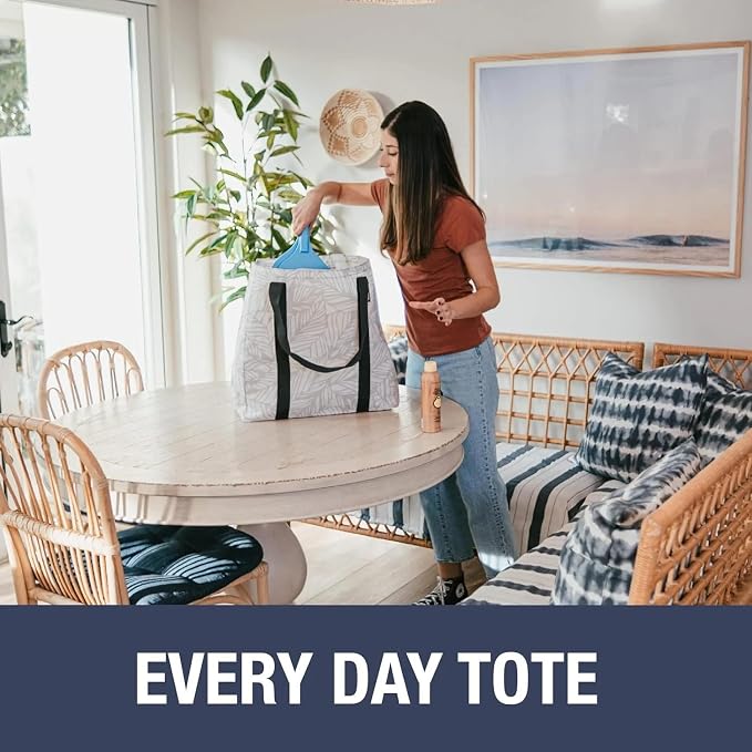 CleverMade Open-Top Storage Tote, 42L, 2 Pack, Transparent | Structured sides stay upright for grocery, laundry, beach, or delivery loading. Reinforced handles carry repeat-use loads.