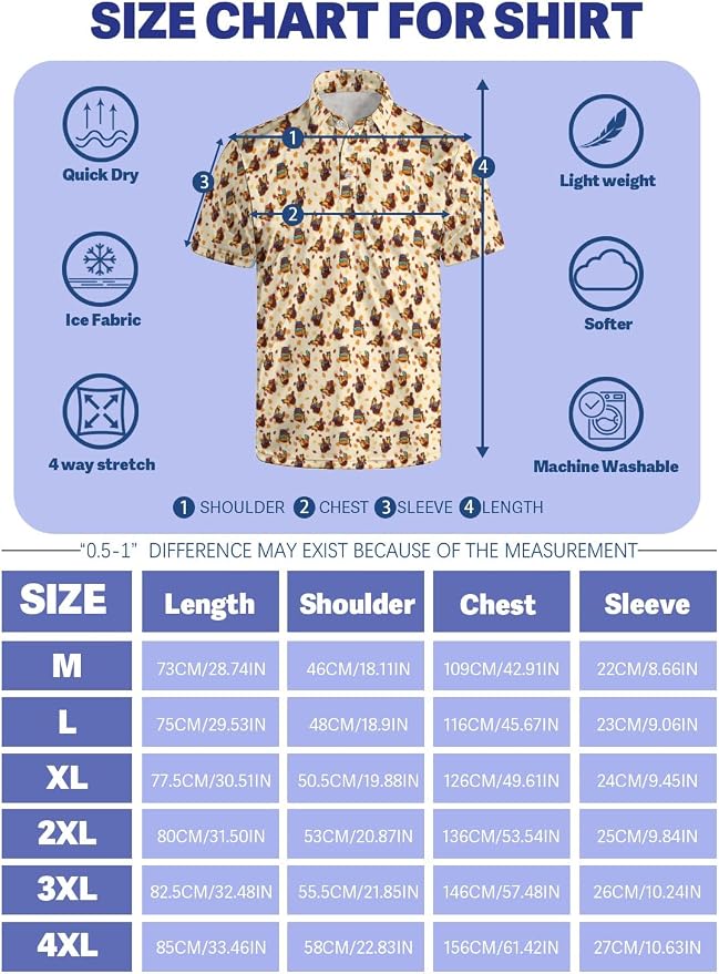 Polo Shirts for Men Moisture Wicking Mens Polo Shirts Patriotic Shirts for Men