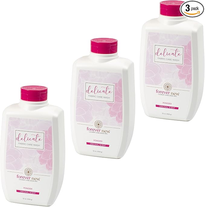FOREVER NEW Delicate Laundry Detergent Powder, Original Scent, 32oz 3pack