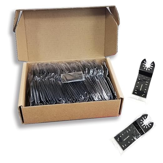 AIFICUT 50pcs Wood Plastics Metal Multitool Blades Titanium oscillating Saw Blades Quick Release Fit Dewalt Tools Bosch Porter Cable Black & Decker Rockwell Ryobi Milwaukee Chicago Craftsman Makita…