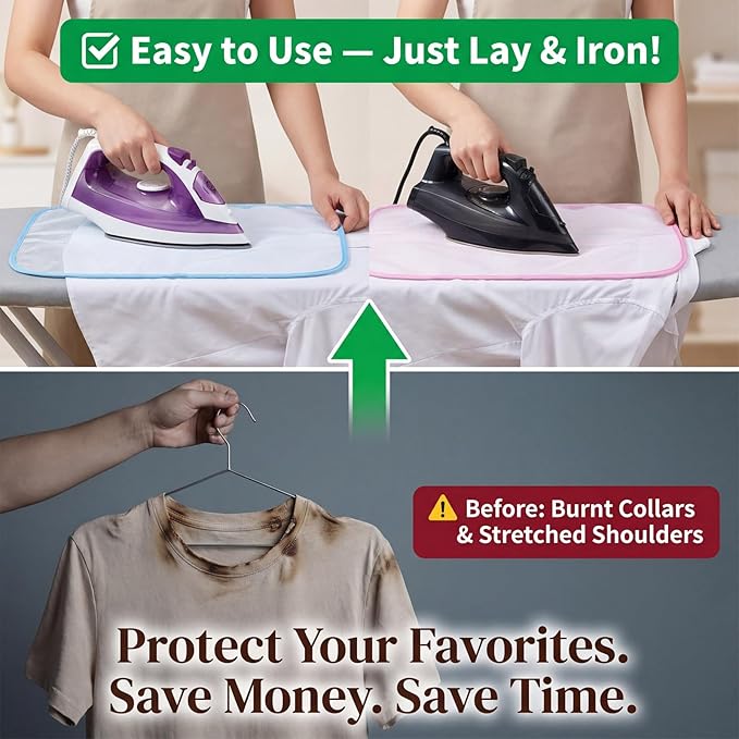 2 PCS Mesh Pressing Cloth for Ironing, Nylon Iron Cloth Pad Insulation Pad, Ironing Clothes Protective for Sewing and Ironings(Blue, Purple)