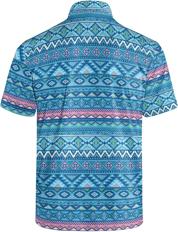 Polo Shirts for Men Moisture Wicking Mens Polo Shirts Patriotic Shirts for Men