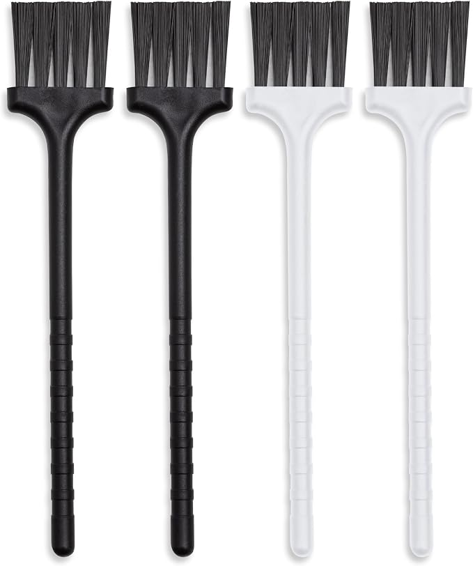 Keyboard Brush - Plastic Small Cleaning Brush for Juicer, Coffee Machine - Laptop & Computer Anti Static Brush - Narrow Keyboard Brush Cleaner for Window Track, Home, Office, 4 Pcs