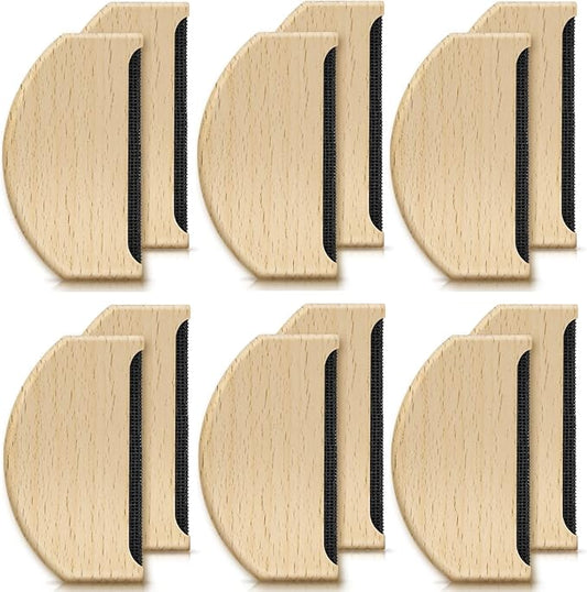Boao 12 Pcs Wool Combs to Remove Pilling Sweater Defuzzer Multi-Fabric Shaver and Comb Wool Pilling Remover Pills for De-Pilling Clothing Garments Knits Scarves Coats Pants Care