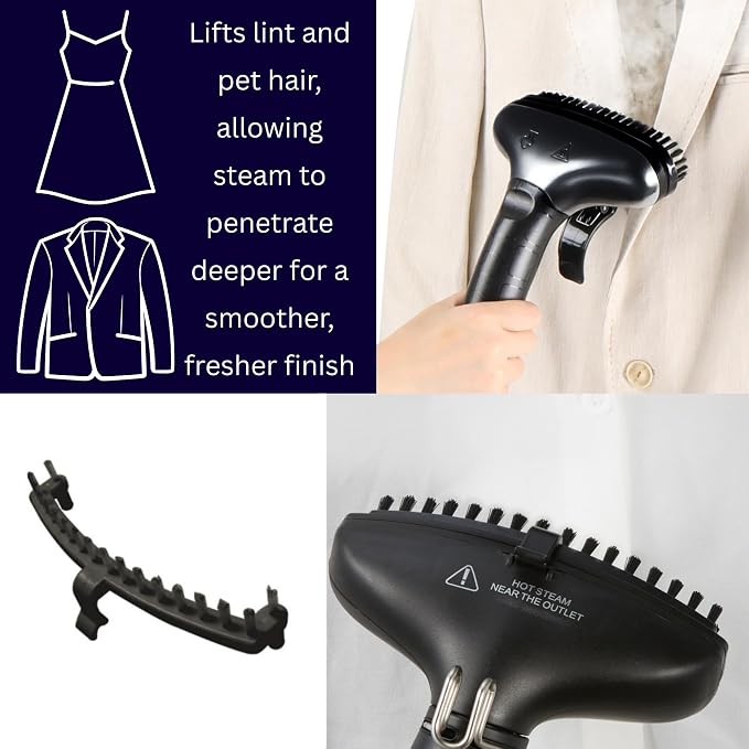 SALAV® Accessories Set - Pants Press, Fabric Brush, Mini Ironing Board, 3-pc Descaler Packets, Compatible with GS18 Garment Steamer (Steamer not Included)