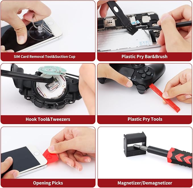 59 in 1 Small Magnetic Precision Screwdriver Set With Case | Multi-bit Screwdriver Set, Professional Electronic Tools Kit for iPhone, MacBook, Computer, Laptop, PC, RC, PS4, Xbox, Watch