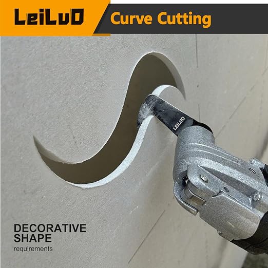 6 Pcs Oscillating Tool Blade Drywall & Multi-Material Cutting Universal Multitool Accessories Fit for DeWalt Makita & More