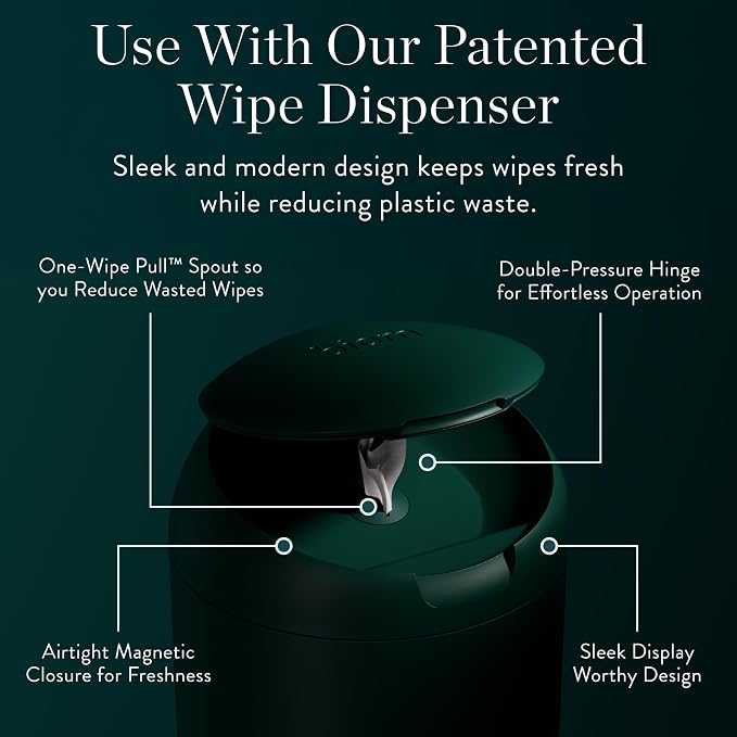 Biom All-Purpose Cleaning Wipes Refill (8pk x 60ct Each) - Biodegradable, All Natural, Plant-Based, Non-Toxic Wipes for Home & Travel - Kid & Pet Friendly (Grapefruit)