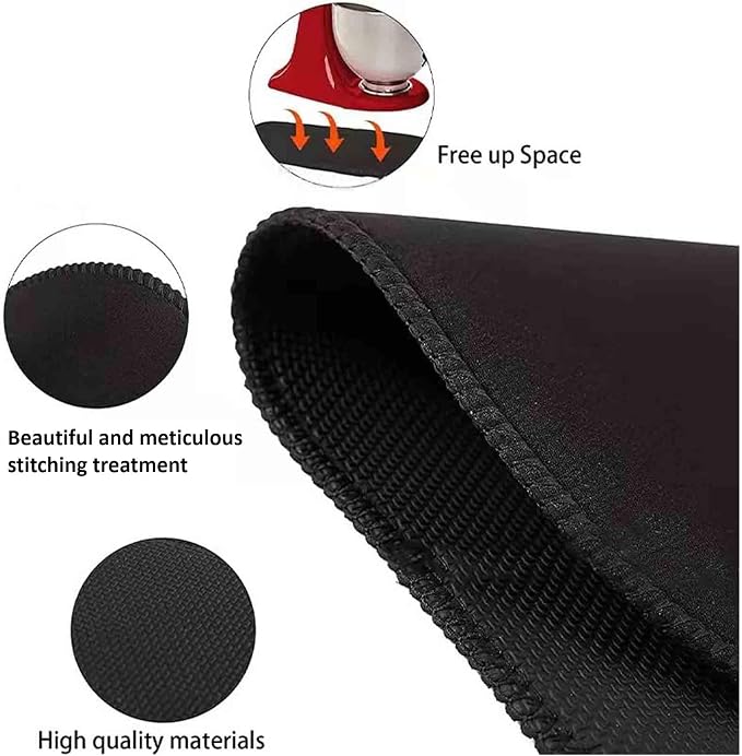 Mixer Slider Mat for Kitchen aid Stand Mixer With 2 Black Mixer Accessories,Kitchen aid Mixer Slider Mat Compatible with Kitchen 4.5-5 Qt Tilt-Head Stand Mixer