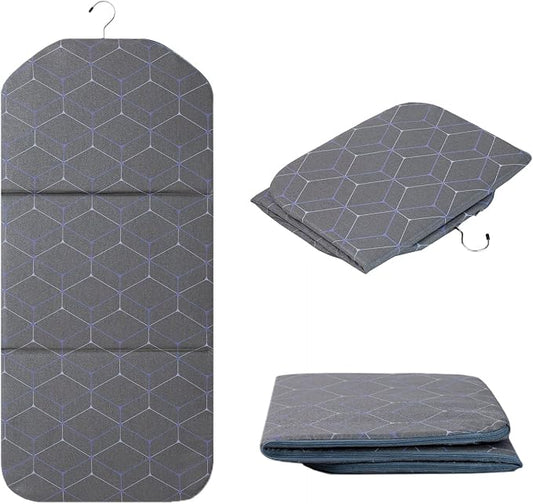Foldable Ironing Mat for Flat Surfaces, Hanging Steamer Board for Clothes, Steamer Pad