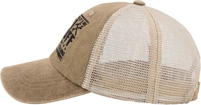 Embroidered That's What I Do I Fix Stuff & I Know Things Vintage Cotton Washed Soft Mesh Baseball Hat