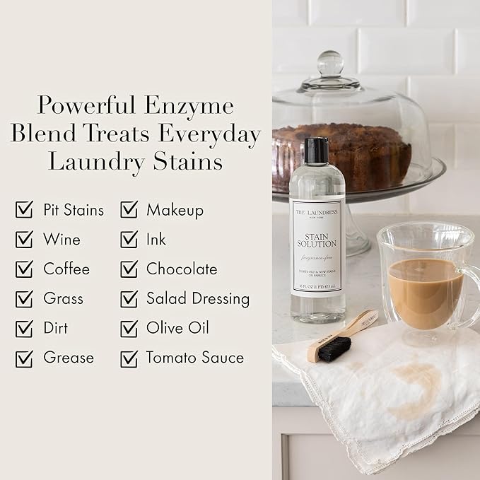 The Laundress New York Stain Solution, 16 Fl Oz Stain Remover for Clothes (Pack of 2)