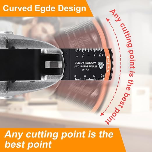 104 Pcs Oscillating Multi Tool Blade, Wood Metal Cutting and Sandpaper Oscillating Tool Accessories with Titanium Quick Tooth Japanese Tooth Multitool Blade Fit More Oscillating Tools