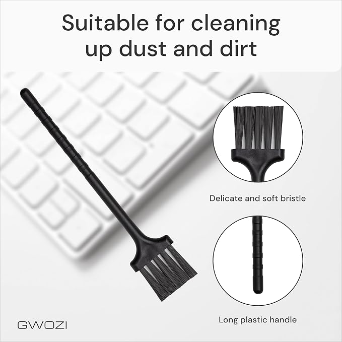 Keyboard Brush - Plastic Small Cleaning Brush for Juicer, Coffee Machine - Laptop & Computer Anti Static Brush - Narrow Keyboard Brush Cleaner for Window Track, Home, Office, 4 Pcs