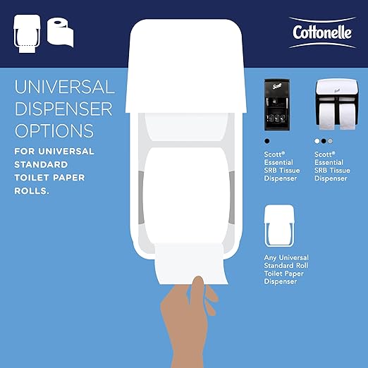 Cottonelle Professional Standard Roll Bulk Toilet Paper (17713), 2-Ply, White (60 Rolls of 451 Sheets, 27,060 Sheet Total)