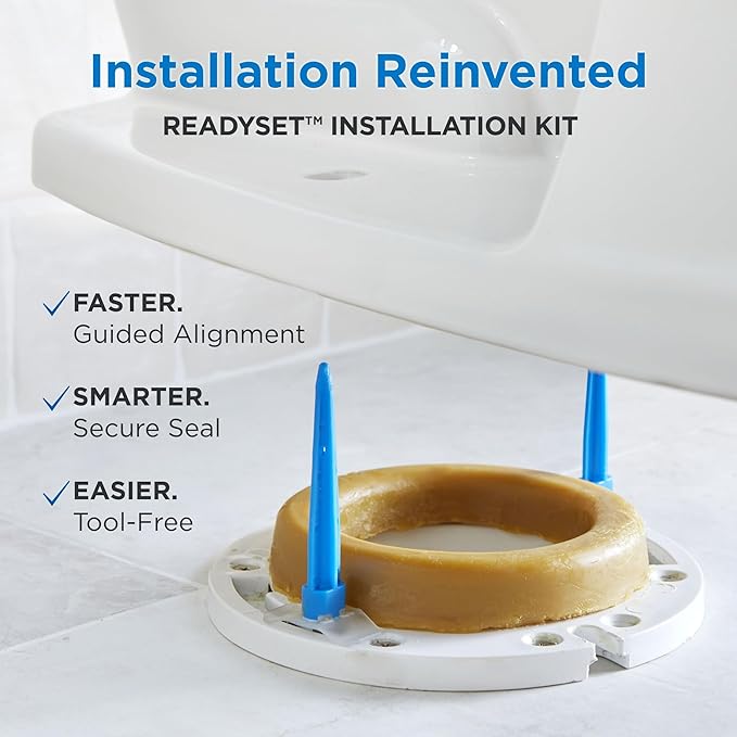 Gerber Maxwell Select Elongated Dual-Flush 1.0/1.28 GPF Two-Piece Toilet, ADA Chair Height, 12-in Rough-In, High Efficiency, Soft-Close Seat & Install Kit with Wax Ring, White, GRD49210E