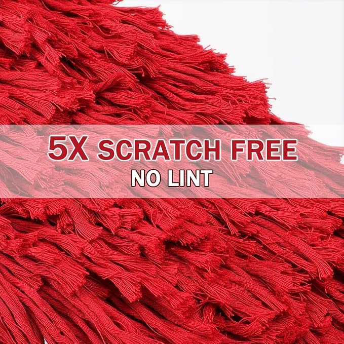 Extendable Exterior Car Duster - Wax Cotton | Scratch-free pollen removal. Bag & box included. Do not wash; dirt absorption improves over time. Ideal for auto, RV, SUV.
