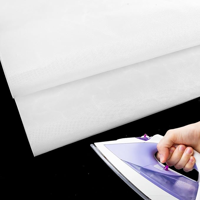 2 Pcs Pressing Cloth for Ironing Silk, Silk Organza Mesh Cloth, Fabric Press Clothing Sewing and Ironing Fabric Protector Press Tool, 12 x 16 Inch